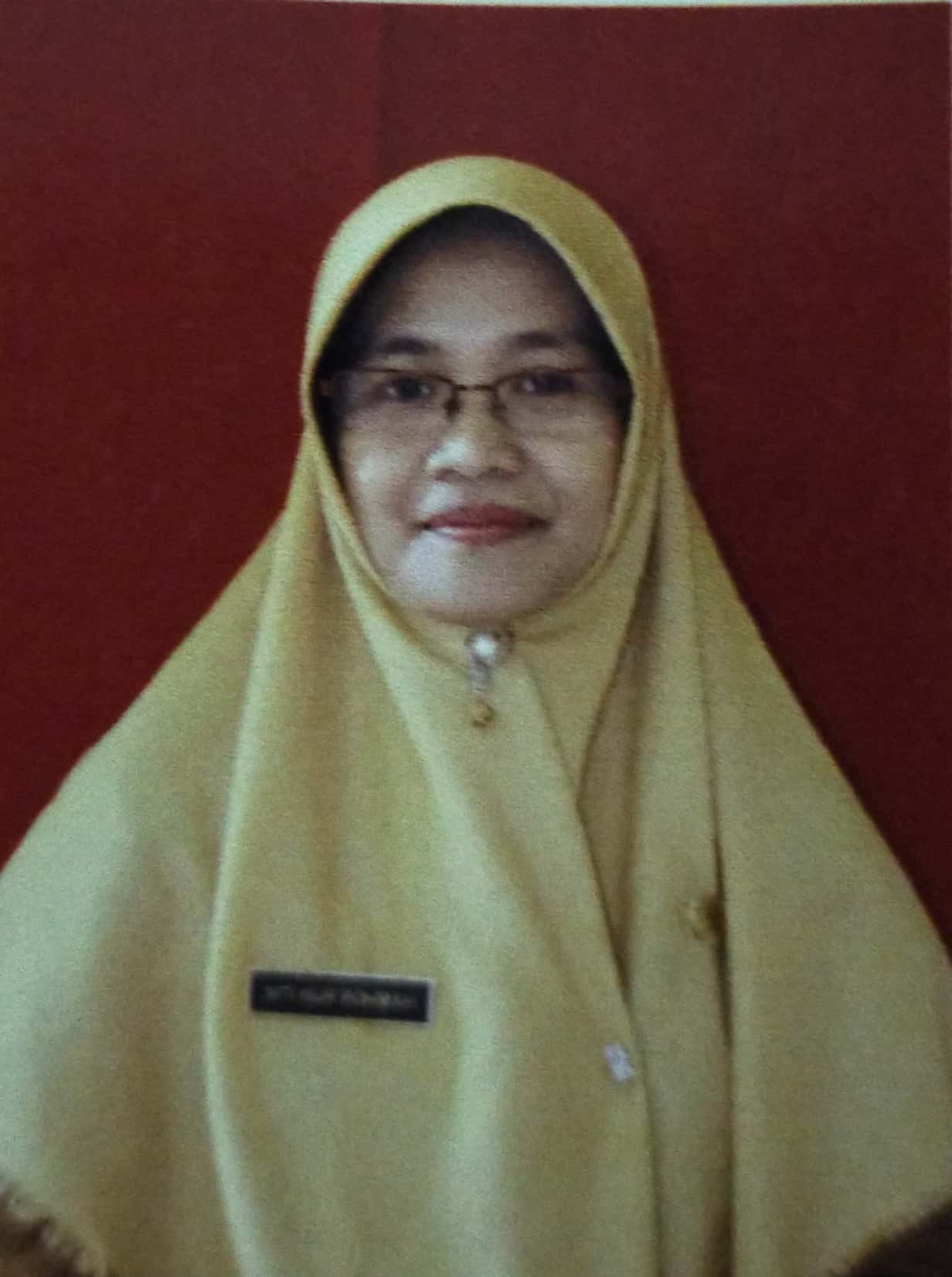 <center>Wakil KepSek Bid.Kesiswaan<br>Hj. SITI NUR ROHMAH, S.Pd. </center>
